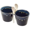 Double Dip Bowls with Spoons - Double Dip Bowls with Spoon Navy