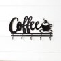 Coffee Wall Sign with Hooks