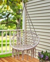 Macrame Indoor/Outdoor Hanging Chair