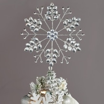 Nordic Christmas Snowflake Tree Topper