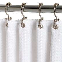 Double-Sided Metal Shower Curtain Hooks