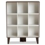 Baxton Studio Senja 9-Shelf Bookcase