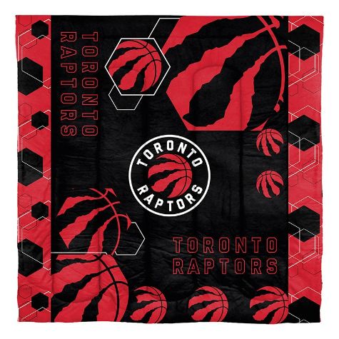 NBA Hexagon Comforter Sets - Raptors Full/Queen