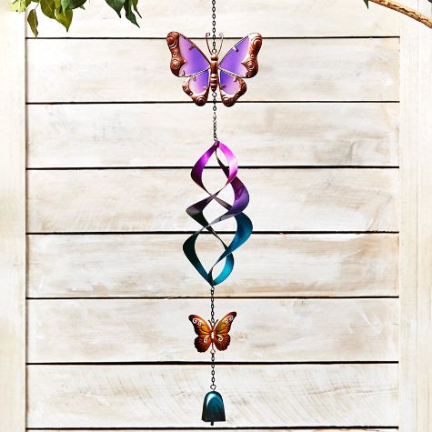 Colorful Themed Spinner with Chime - Butterfly