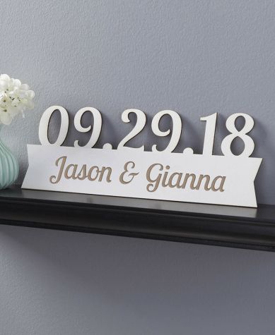 Our Special Day Personalized Wood Plaques