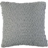 Snow Flocked Chenille Throws or Accent Pillows - Light Gray Accent Pillow