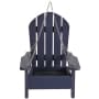 Hanging Beach Chair with Mesh Bottom Bird Feeder - Blue