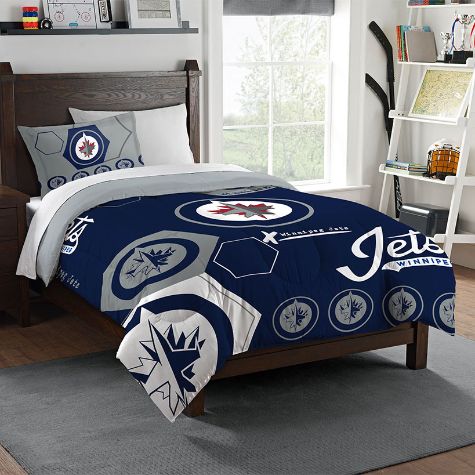 NHL Hexagon Comforter Sets - Winnipeg Jets Twin