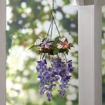 Solar Hanging Flower Arrangements