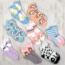 Kids' 8-Pk. Super-Soft Cozy Socks