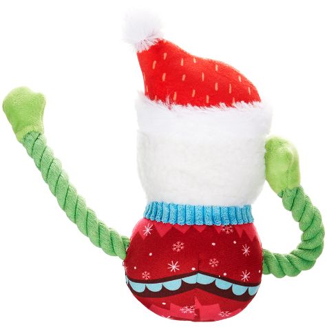 Plush and Rope Dog Toys - Snowman