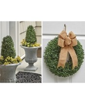 Faux Boxwood Stake or Wreath