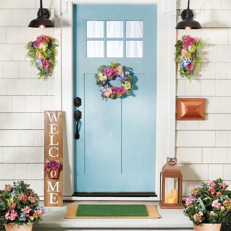 Welcome Spring Front Porch Decor
