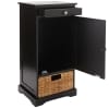 One-Door Cabinets with Drawer - Black