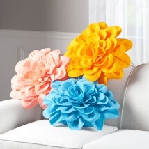 3-D Blossom Accent Pillows