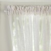 Textured Linen Blend Curtain Ensemble - White 72" Door Panel