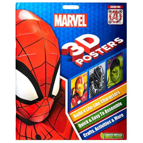 Licensed 3-D Activity Books - Marvel