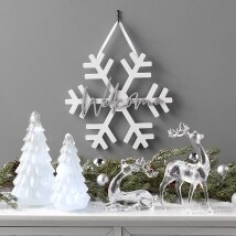 Frosted Snowflake Wall Hanging