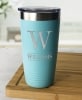 Personalized Stainless Steel Tumblers - Teal