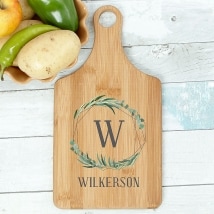 Personalized Family Name Paddle Cutting Boards
