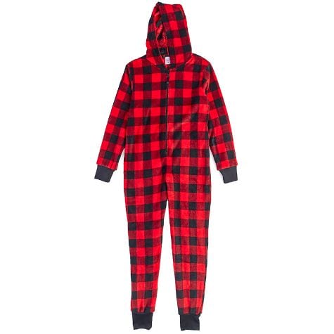 Women's Hooded Fleece One-Piece Pajama