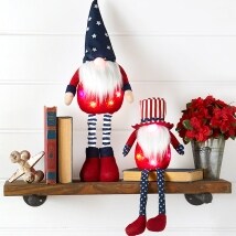 Lighted Americana Gnomes
