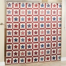Americana Plaid Star Bath Collection - Shower Curtain