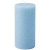 Unscented Blue Pillar Candle