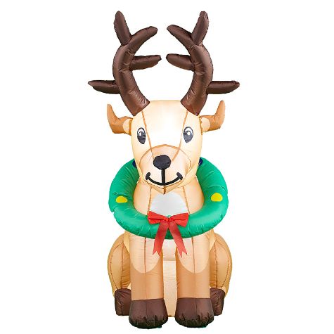 4-Ft. Inflatable Holiday Deer