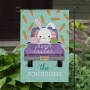 Personalized Easter Bunny Truck Garden Flag