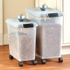 Wheeled Pet Food Containers with Scoop