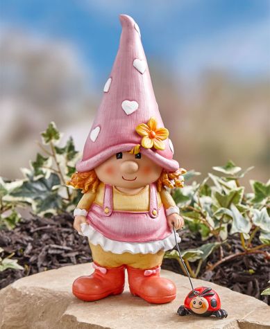Garden Gnome Friend Statues - Petunia