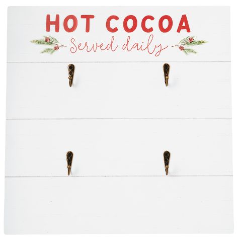 Hot Cocoa Bar Wall Signs - White