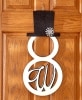 Monogram Snowman Door Hangers - W