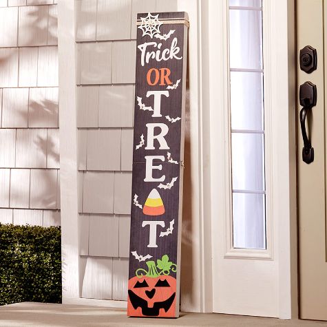 Lighted Harvest or Halloween Leaning Signs