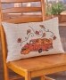 Harvest Gathering Embroidered Home Accents - Truck Accent Pillow