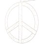 Lighted Hanging Star or Peace Sign