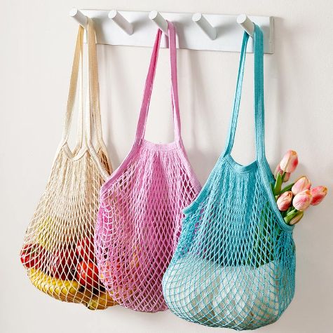 Sets of 2 Crochet To-Go Bags