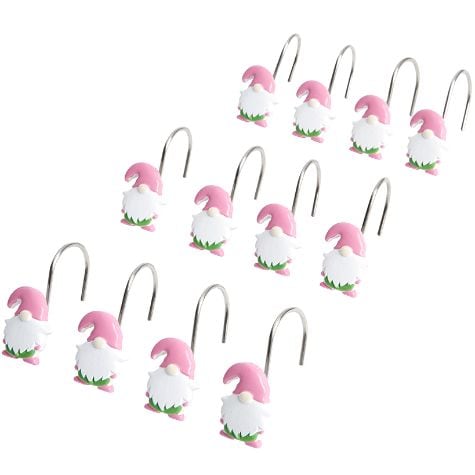 Daffodil Gnomes Bath Collection - Set of 12 Shower Hooks