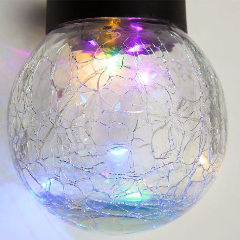 Solar Staked or Hanging Crackle Ball Lights