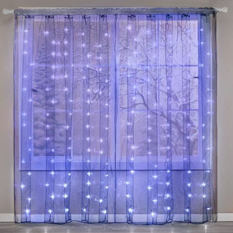 Pre Lit Window Curtain