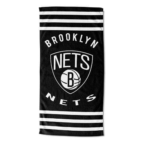 NBA 30" x 60" Striped Beach Towels - Nets