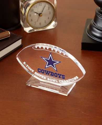 NFL Collectible Acrylic Football with Stand