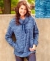 Cowl-Neck Tech Fleece Pullovers - Blue 2X