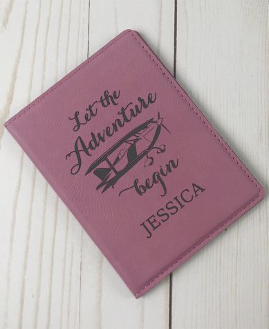 Personalized Passport Holders - Pink Adventure