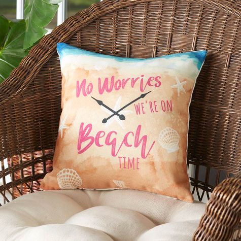 Indoor/Outdoor Summer Fun Pillows - On Beach Time