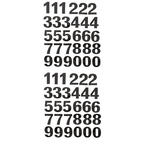 Solar Vertical Address Number Sign