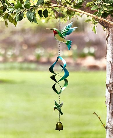 Colorful Themed Spinner with Chime - Hummingbird