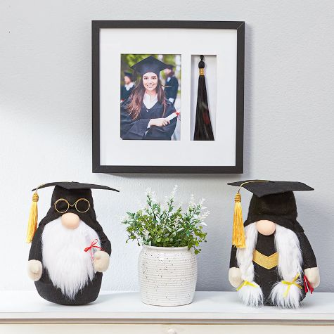 Graduation Gnomes, Banners or Tassel Frame