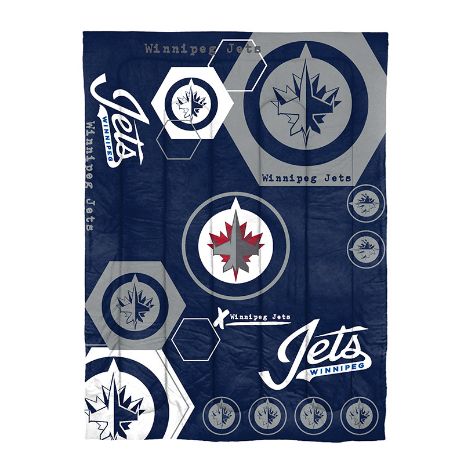 NHL Hexagon Comforter Sets - Winnipeg Jets Twin